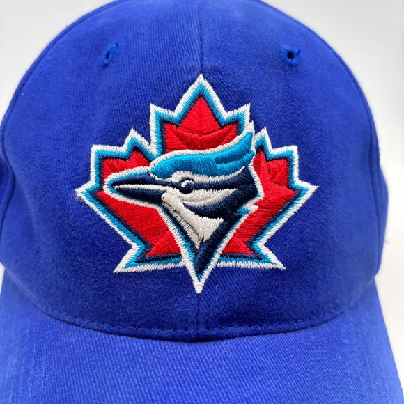 American Needle MLB Toronto Blue Jays Logo Embroidered Adjustable Baseball Hat - Picture 2 of 12
